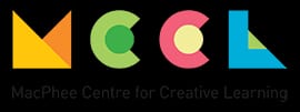MacPhee Logo in colour with letter's M C C and L in yellow, green, pink and blue